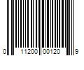 Barcode Image for UPC code 011200001209. Product Name: 