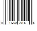 Barcode Image for UPC code 011200001476