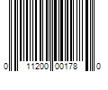 Barcode Image for UPC code 011200001780