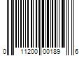 Barcode Image for UPC code 011200001896