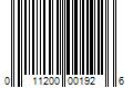 Barcode Image for UPC code 011200001926