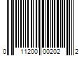 Barcode Image for UPC code 011200002022