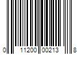 Barcode Image for UPC code 011200002138