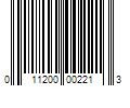 Barcode Image for UPC code 011200002213. Product Name: 