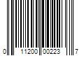 Barcode Image for UPC code 011200002237