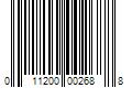 Barcode Image for UPC code 011200002688