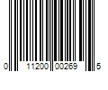 Barcode Image for UPC code 011200002695