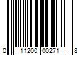 Barcode Image for UPC code 011200002718