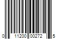 Barcode Image for UPC code 011200002725