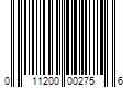 Barcode Image for UPC code 011200002756