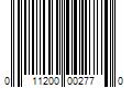 Barcode Image for UPC code 011200002770