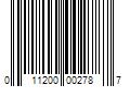 Barcode Image for UPC code 011200002787