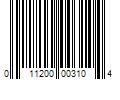 Barcode Image for UPC code 011200003104