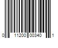 Barcode Image for UPC code 011200003401