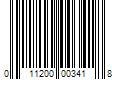 Barcode Image for UPC code 011200003418