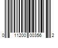 Barcode Image for UPC code 011200003562