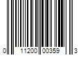 Barcode Image for UPC code 011200003593