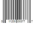 Barcode Image for UPC code 011200003777