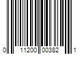 Barcode Image for UPC code 011200003821