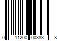 Barcode Image for UPC code 011200003838