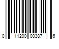 Barcode Image for UPC code 011200003876