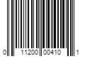 Barcode Image for UPC code 011200004101