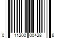 Barcode Image for UPC code 011200004286