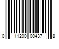 Barcode Image for UPC code 011200004378