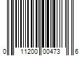 Barcode Image for UPC code 011200004736