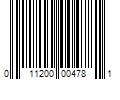 Barcode Image for UPC code 011200004781