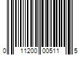 Barcode Image for UPC code 011200005115