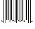 Barcode Image for UPC code 011200005344