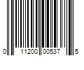 Barcode Image for UPC code 011200005375. Product Name: 