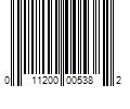 Barcode Image for UPC code 011200005382