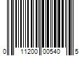 Barcode Image for UPC code 011200005405