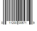 Barcode Image for UPC code 011200005719