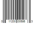 Barcode Image for UPC code 011200005863