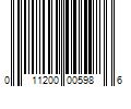 Barcode Image for UPC code 011200005986