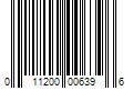 Barcode Image for UPC code 011200006396