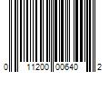 Barcode Image for UPC code 011200006402