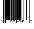 Barcode Image for UPC code 011200006457