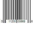 Barcode Image for UPC code 011200006686