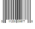 Barcode Image for UPC code 011200006778