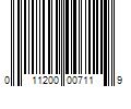 Barcode Image for UPC code 011200007119