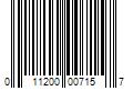 Barcode Image for UPC code 011200007157