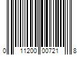 Barcode Image for UPC code 011200007218