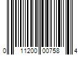 Barcode Image for UPC code 011200007584