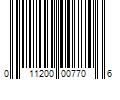 Barcode Image for UPC code 011200007706