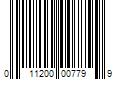 Barcode Image for UPC code 011200007799