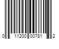 Barcode Image for UPC code 011200007812